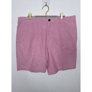 Banana Republic Chino Shorts Size 38 Pink Flat Front Cotton Preppy‎ Casual